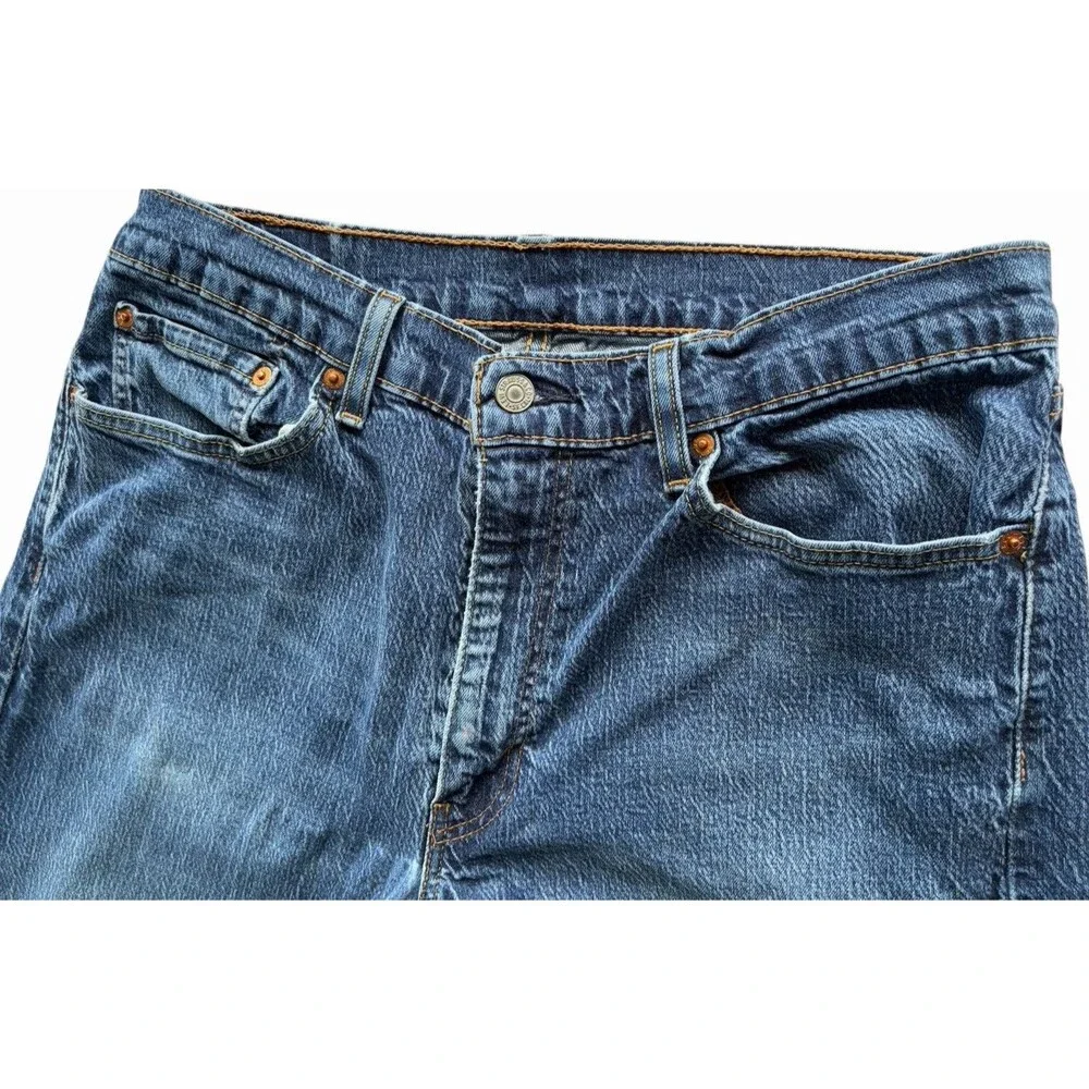 Levi’s 505 36x32 Regular Fit Straight Leg Jeans Medium Wash Red Tab Denim